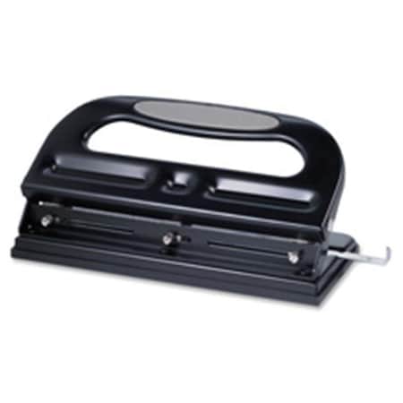 Davenport 3-Hole Punch; Heavy-Duty; Adjustable; .28 in.;40 Sht Cap; BK DA789688